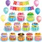 20 Pieces Happy Birthday Bulletin Board Set - Bright Style Birthday Wall Decorations, Cutouts for Calendars, Bulletin Boards, and Classrooms